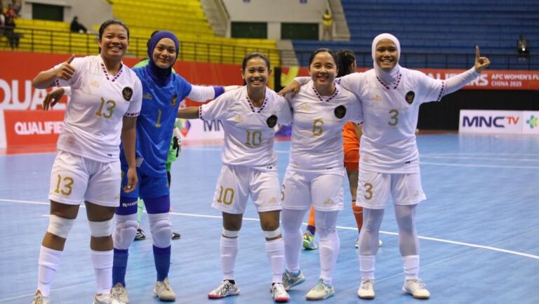 Hasil Piala Asia Futsal Putri 2025: Tekuk Bahrain 5-1, Indonesia Lolos 8 Besar!!